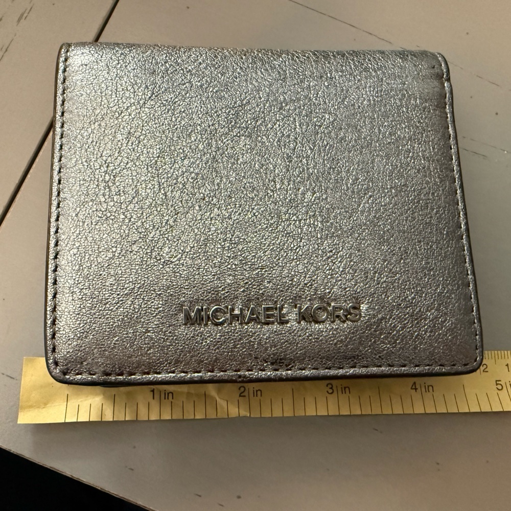 Michael Kors Metallic Silver Wallet